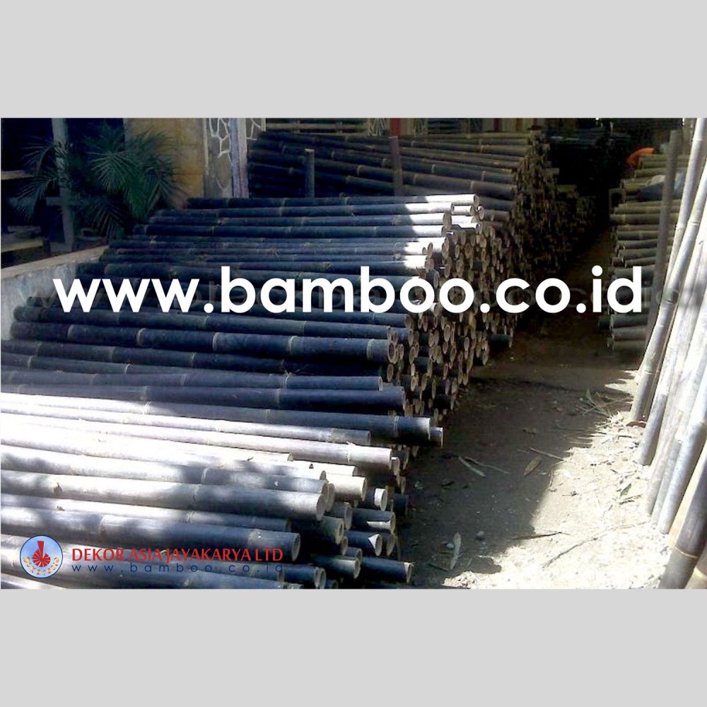 Black Bamboo Poles for Bamboo Fences and Bamboo Panels - Image 1