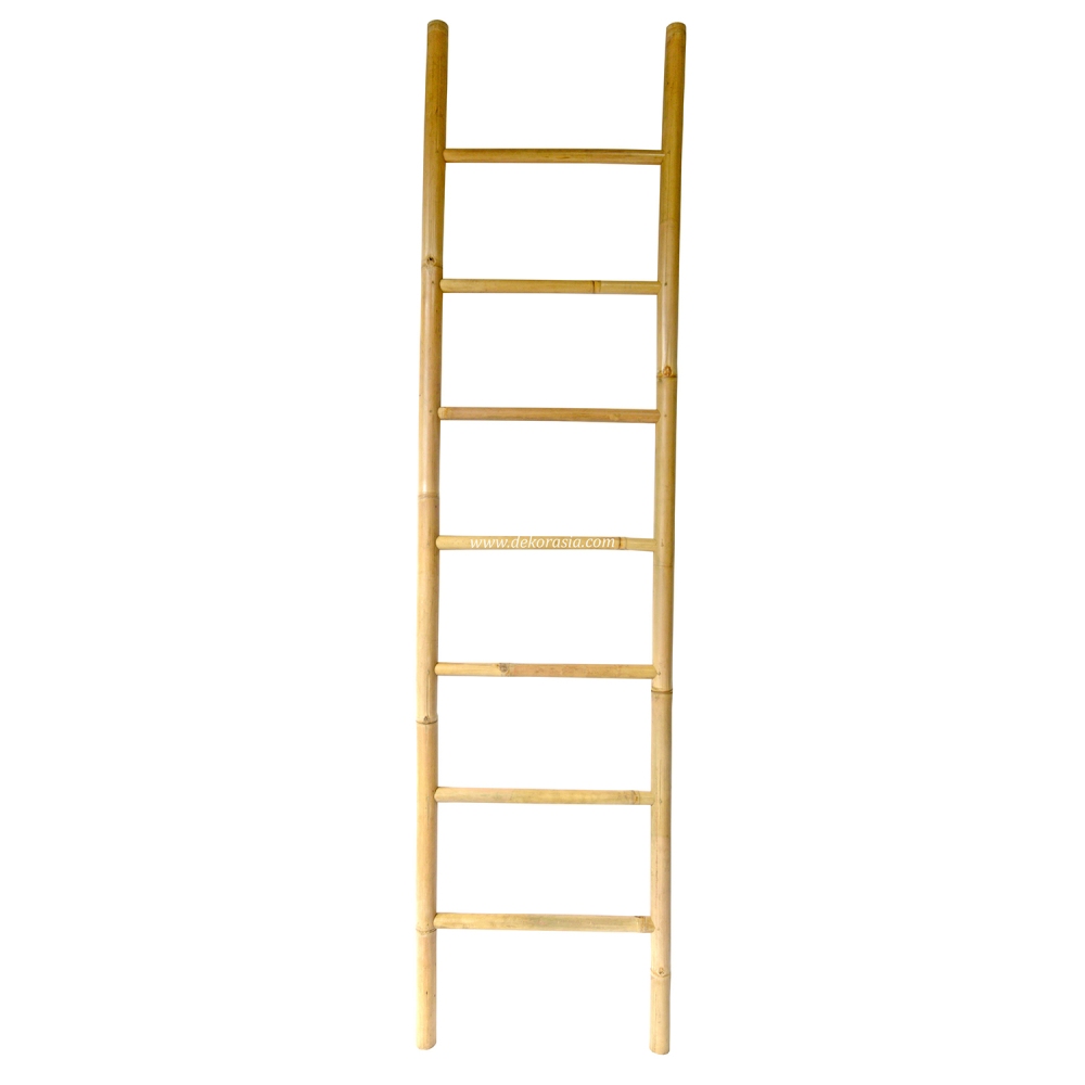 Eco-friendly Natural Bamboo Ladder, Bamboo Ladder for Bathroom Towel Rack - Image 1