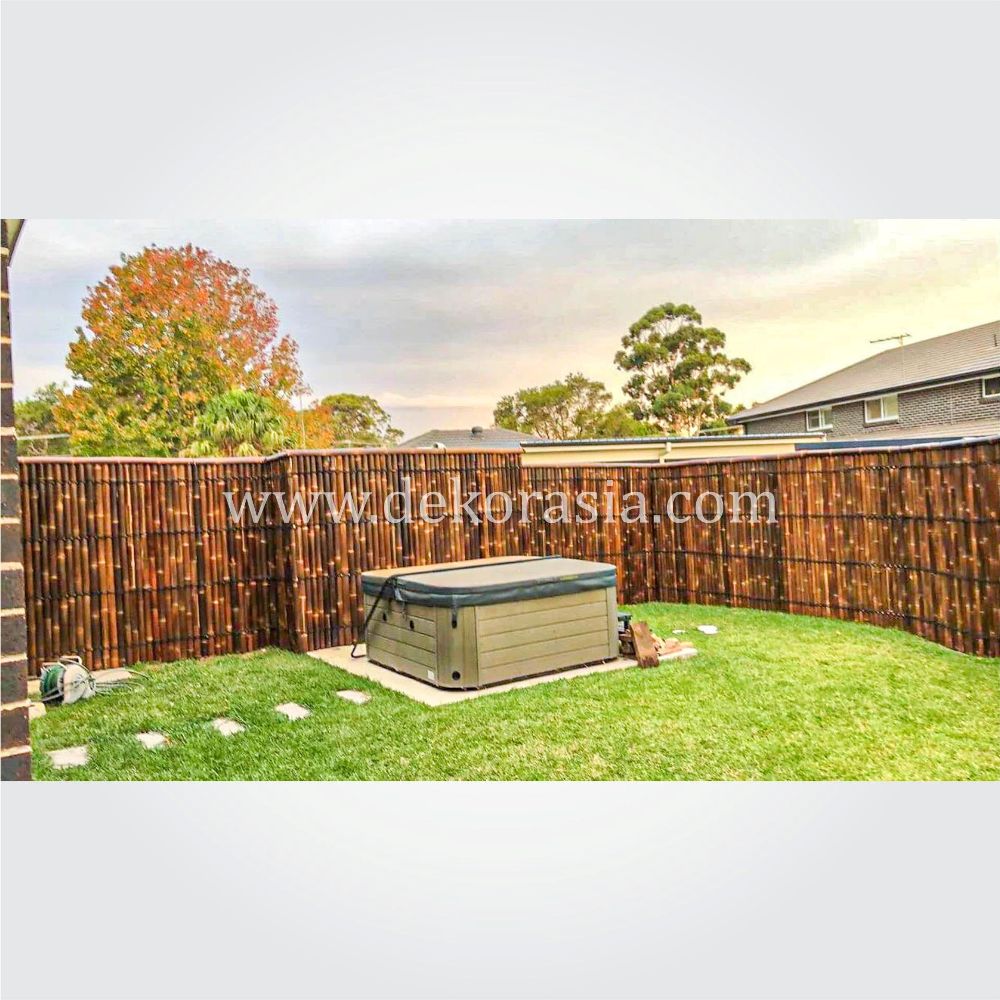  Black Bamboo Half Raft Panel - Bamboo Panels - Image 4